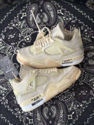 Jordan 4 off white sail (preowned)