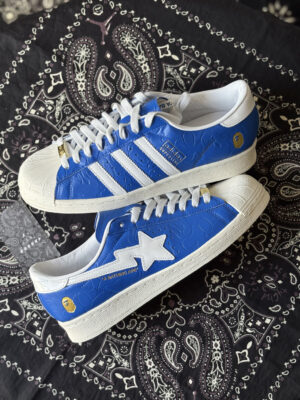 Superstar bape vintage blue