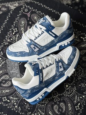 Louis Vuitton Trainer Denim Blue