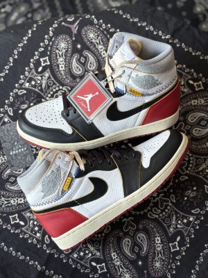 Jordan 1 x union "Black toe"