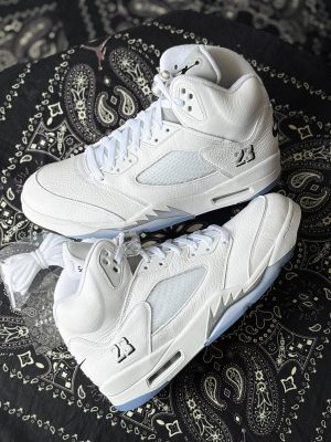 Jordan 5 White Metallic