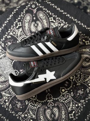 Adidas Samba x Bape Black