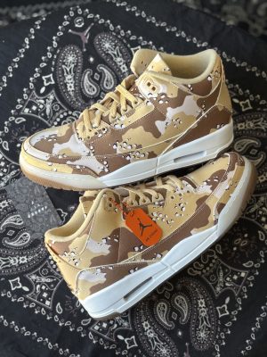Jordan 3 Dessert camo